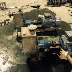 化工泵使用(yòng)現場